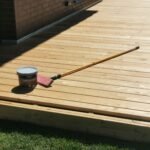 Terasos dizainas su moderniu apšvietimu.