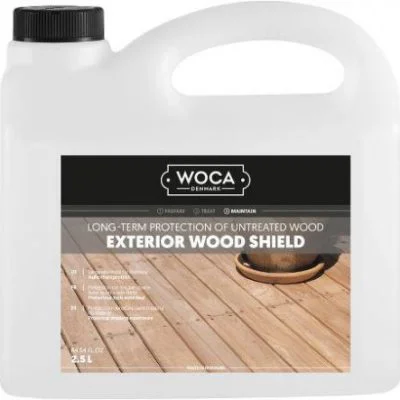 Impregnantas WPC ir medinėms lentoms Veikia kaip Nano WOCA Wood Shield 2.5l Impregnantas WPC ir medinėms lentoms | Veikia kaip Nano | WOCA Wood Shield 2.5l