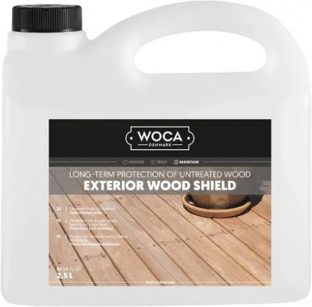 Impregnantas WPC ir medinėms lentoms | Veikia kaip Nano | WOCA Wood Shield 2.5l