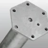 Sraigtinis pamatas M 68X1200X2,0mm M12 (Šešiakampės plokštelės formos)