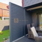 Lauko terasos žaliuzių pavydžiai