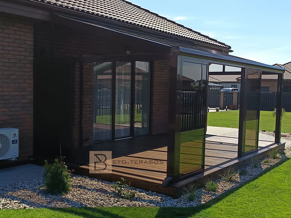 Terasų stiklinimo pavyzdys