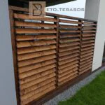 Lauko terasos žaliuzių pavydžiai