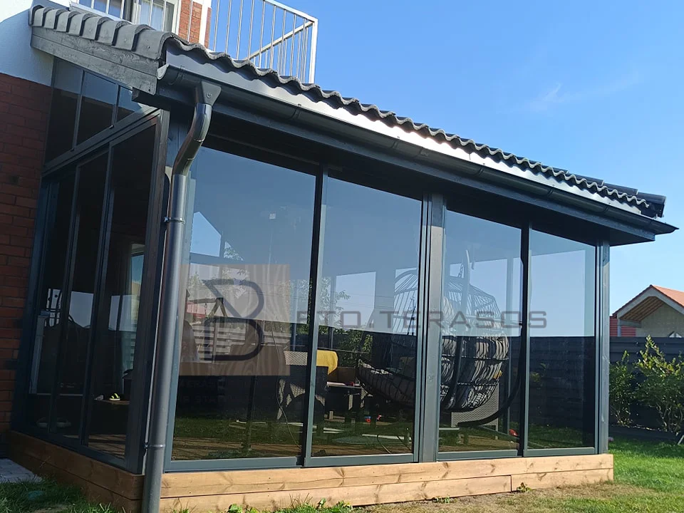 Terasų stiklinimo pavyzdys