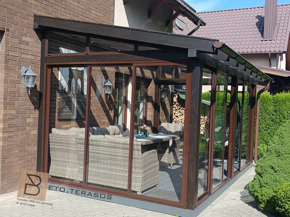 Terasų stiklinimo pavyzdys