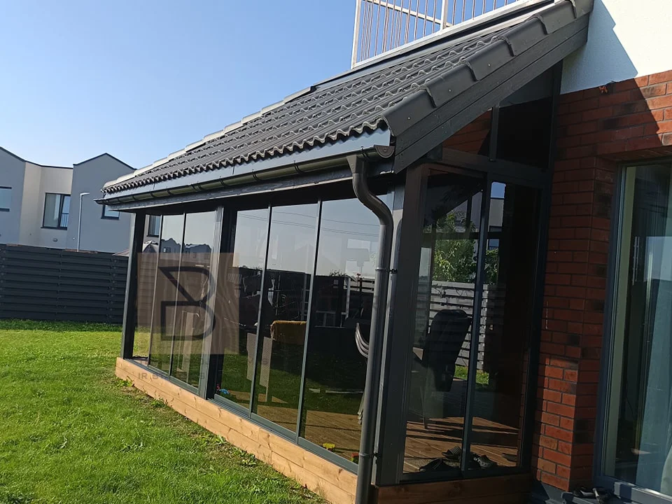 Terasų stiklinimo pavyzdys