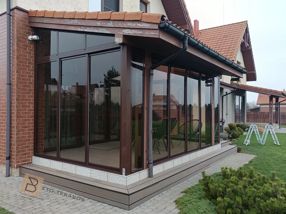 Terasų stiklinimo pavyzdys
