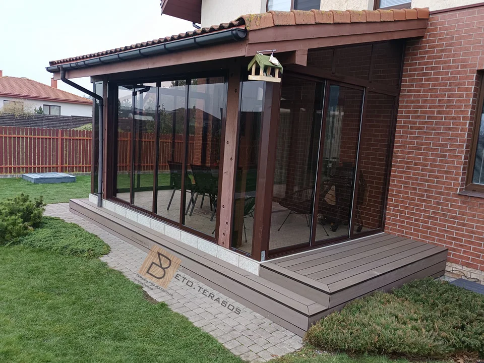 Terasų stiklinimo pavyzdys