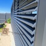 Lauko terasos žaliuzių pavydžiai