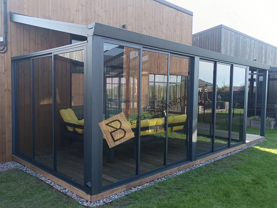 Terasų stiklinimo pavyzdys