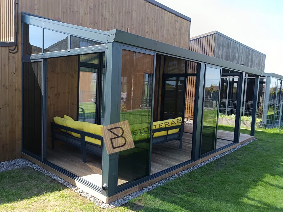 Terasų stiklinimo pavyzdys