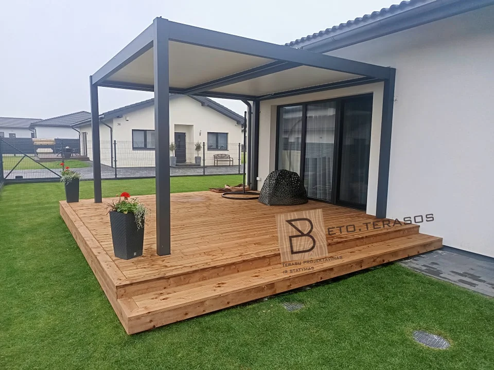 atlikti terasų darbai