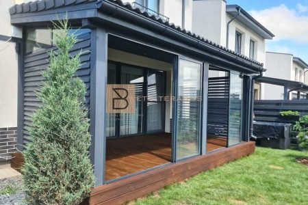 Terasu stiklinimas palangoje