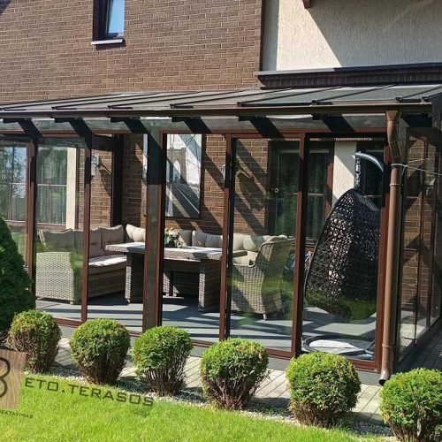 Terasų stiklinimo pavyzdys