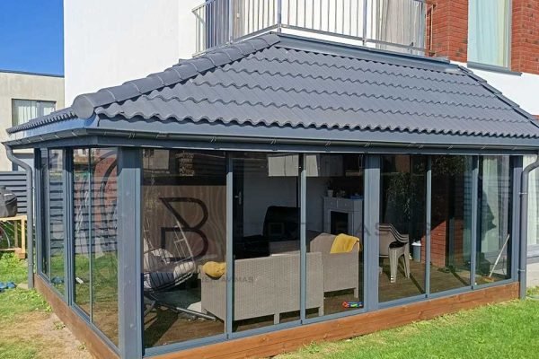 Terasų stiklinimo pavyzdys