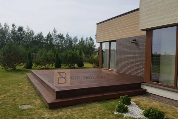 Lauko terasos pavyzdžiai terasų statymas