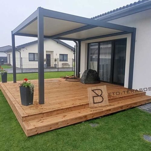 atlikti terasų darbai