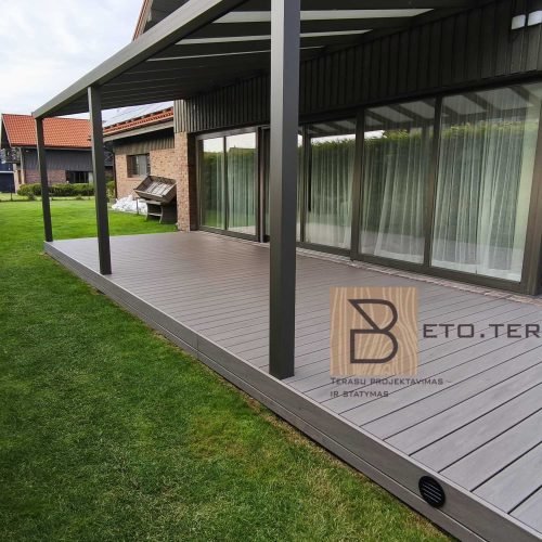 atlikti terasų darbai