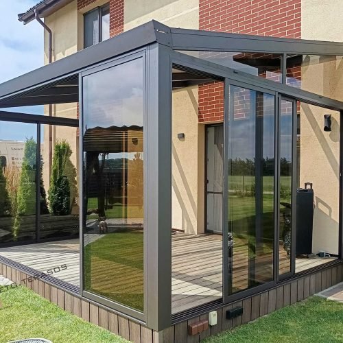 Terasų stiklinimo pavyzdys